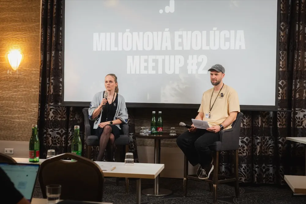 Rozhovor na pódiu na Meetupe #2